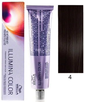 Краска для волос Wella Illumina Color 4/ коричневый 60 мл