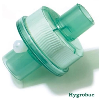 Фильтр вирусо-бактериальный тепловлагообменный электростатический Гигробак С Covidien ( Hygrobac S) зеленый 352/5844