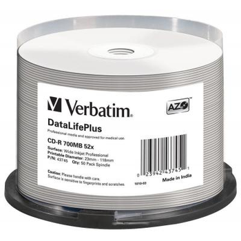 Verbatim CD-R, 700 MB - 50 pack