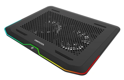 Підставка для ноутбука з охолодженням та підсвіткою Deepcool N80-RGB 17.3" Чорний