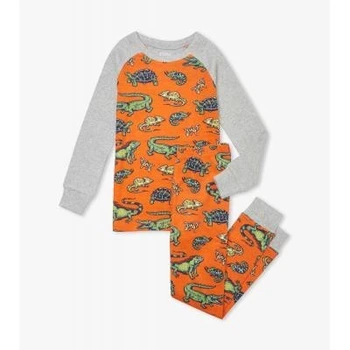 Піжама Hatley Aquatic Reptiles 2A помаранчевий 92см (S21REK1269)