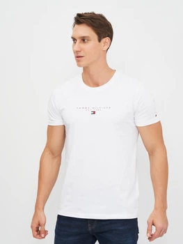 Футболка бавовняна довга чоловіча Tommy Hilfiger 10738.2 2XL (52) Біла