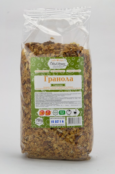 Гранола Oats & Honey горіхова без цукру 750г