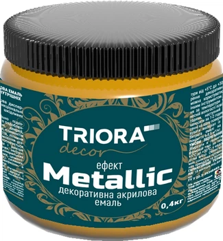 Декоративна акрилова емаль TRIORA 0.4 кг Антична бронза (4823048024427)