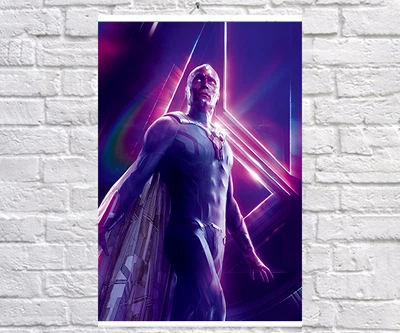 Постер BEGEMOT Мстители Супергерои MARVEL Вижен Виктор Шейд Vision 61x90 см (1124005-1)