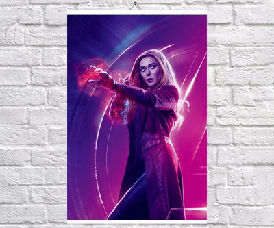 Постер BEGEMOT Месники Супергерої MARVEL Яскрава відьма Ванда Максимофф Scarlet Witch 61x90 см (1124006-1)