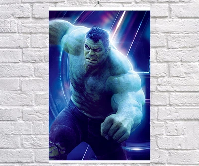 Постер BEGEMOT Мстители Супергерои MARVEL Халк Брюс Бенер Hulk 61x90 см (1124013-1)