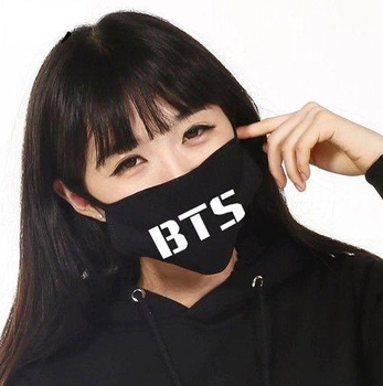 Маска на обличчя Бафф Гармата Вогонь чорна - K-Pop BTS