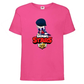 Футболка детская Brawl Stars Edgar 2 (Бравл Старс Эдгар 2) малиновая 128 см