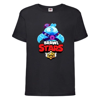 Футболка детская Brawl Stars Squeak (Бравл Старс Скуик) черная 152 см