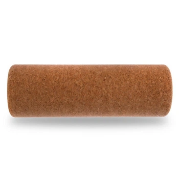 Ролик-валик массажный Corkwood Roller 10х30 см пробковый, для йоги, фитнеса, массажа (FI-0094-30)