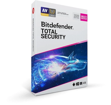 Антивирус BitDefender Total Security 2020 3 ПК 1 год (электронная лицензия)