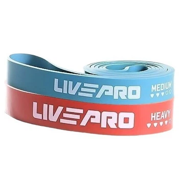 Набор эспандер-петли LivePro SUPER BAND 16-57 кг для подтягивания, турника, воркаута, фитнеса и тренировок (LP-8410-M-H)