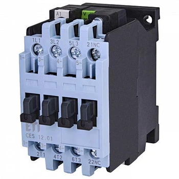 Контактор ETI CES 12.01 230V AC 3P 12A 5,5kW 3NO+1NC силовой 4646528