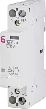 Контактор модульний ETI RA 20-11 20A 230V AC 1NO+1NC (2464097)