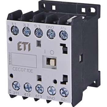 Контактор ETI CE 07.10 24V AC 3P 7A 3kW 3NO+1NO силовий мініатюрний 4641020