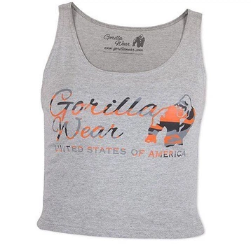 Топ Gorilla Wear Oakland Crop Tank M/L Серо-оранжевый (06369182)
