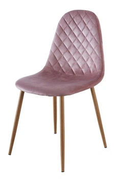 Стул обеденный LYMEL LINDA VELVET розовый 460*380*880 мм