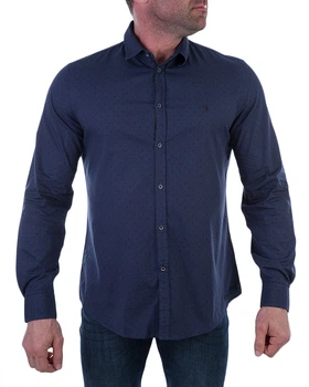 Сорочка чоловіча TRUSSARDI JEANS (52C00058-1T001671-U290/8-91) Синій 39