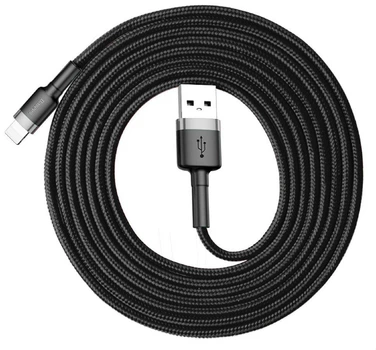 Кабель Baseus Kevlar Cable Lightning – USB 2.0 м 1,5 A Black (CALKLF-CG1)