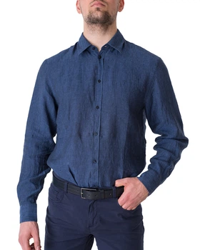 Сорочка чоловіча TRUSSARDI JEANS (52C00212-1T002248-U290/21) Синій 39