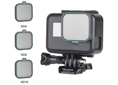 Комплект фильтров TELESIN GoPro Lens Filter -3Pack ND4, ND8, ND16 для GoPro Hero 7 / 6 / 5