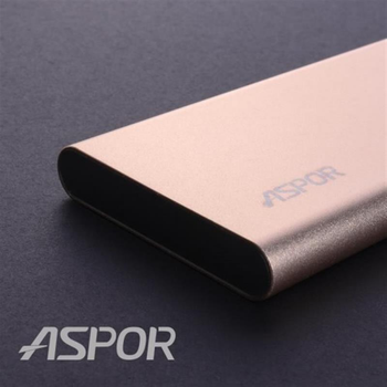 Универсальная мобильная батарея Aspor A373 6000mAh Gold (900030)
