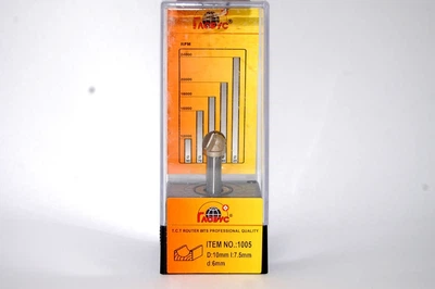 Фреза ГЛОБУС 1005 пазовая галтельная d6 D10 h7,5