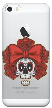 Силиконовый чехол iSwag для iPhone 5s Готический череп (M3307)