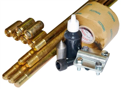 Комплект оцинкованого заземления 9 м. d 16 mm +насадка SDS-MAX RAM