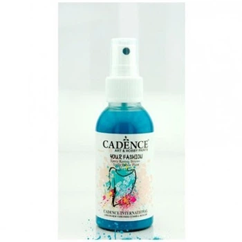 Фарба-спрей для тканини Cadence Your Fashion Spray Fabric Paint 100 мл Темна бірюза