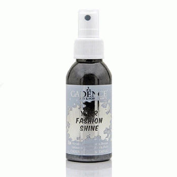 Краска-спрей перламутровая для ткани Cadence Your Fashion Spray shinefabric Paint 100 мл Черный