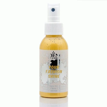 Фарба-спрей перламутрова для тканини Cadence Your Fashion Spray shinefabric Paint 100 мл Золото