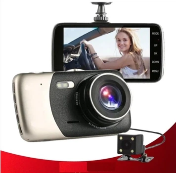 Видеорегистратор для авто DVR T652 4" Full HD с выносной камерой заднего вида