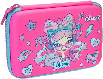 Пенал Cool For School 1 отделение с органайзером фуксия (QT-5630-Rosered)