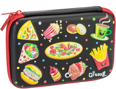 Пенал Cool For School 1 отделение с органайзером черный (QT-5667-Black)