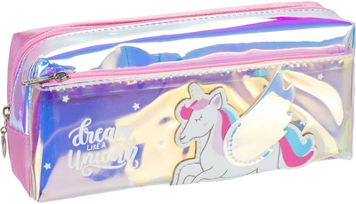 Пенал Cool For School голографический 2 отделения Dream like a Unicorn розовый (CF86959)