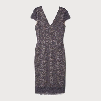 Платье вечернее миди женское H&M 06468468 34 Темно-серое (GT02000000001717_KAY2000001315293)