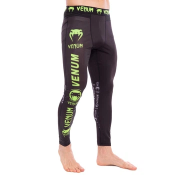 Штаны мужские компрессионные тайтсы мужские Venum Logos Heroe 8221 2XL (180-185см) Black-Green