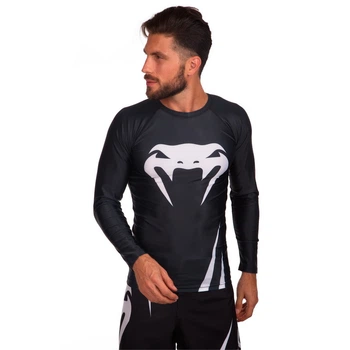 Рашгард мужской с длинным рукавом Venum Challemger Heroe 5248 размер XL (50-52) Black-White