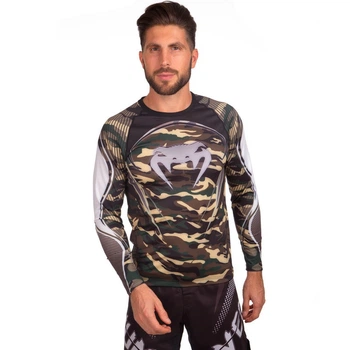 Рашгард мужской с длинным рукавом Venum Camo Hero Heroe 8124 размер XXL (50-52) Camouflage-Green