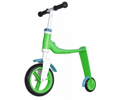 Беговел+самокат 2 в 1 Highway baby green/blue Scoot and ride