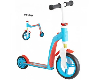Беговел+самокат 2 в 1 Highway baby blue/red Scoot and ride