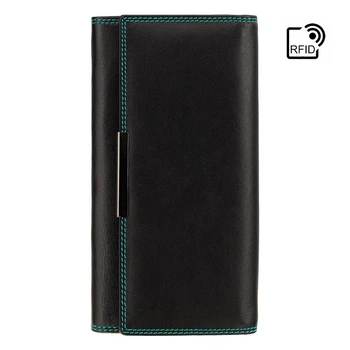 Женский кожаный кошелек Visconti R11 Paloma (Black/Rhumba)