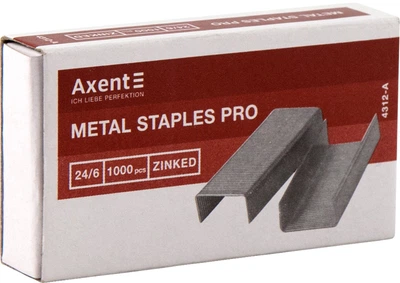 Набор скоб Axent Pro №24/6 20 упаковок по 1000 шт (4312-A)