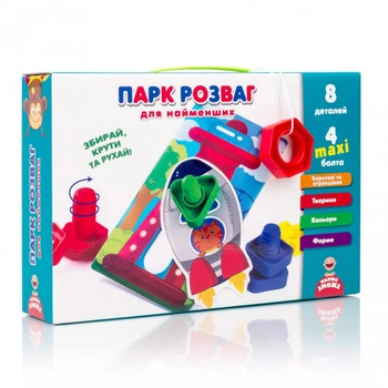 Игра с болтами "Парк развлечений" для самых маленьких VT2905-04 (укр)