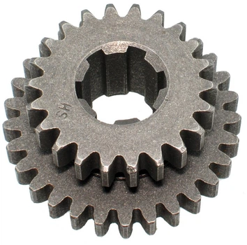 Шестерня ведущая 2/3 передачи КПП мотоблока 180N/195N (6 шлицов, Z-22*29, d24*77) арт.gen1143