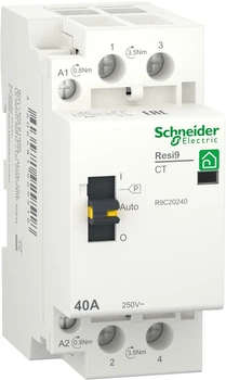 Контактор Schneider Electric RESI9 40 A, 1P+N, 2NO (R9C20240)