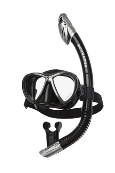 Набор Scubapro SYNERGY Twin COMBO (маска Synergy Twin+трубка Spectradry) черно-серебристый