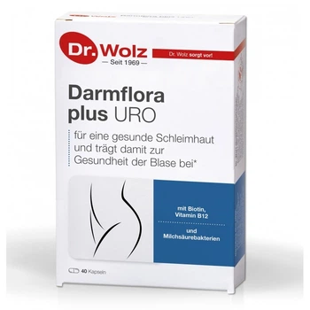 Пробіотик Dr. Wolz Darmflora plus URO здоров'я урогенітального тракту 40 капсул